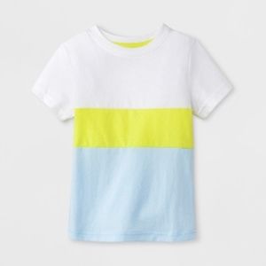 NEW Cat & Jack Colorblock Short Sleeve Tee